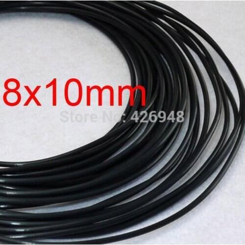 8mm ID 10mm OD 5m Length black PTFE Tubing Tube Pipe hose,8x10mm PFA FEP F46