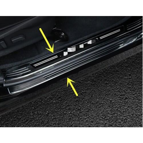 For Subaru Forester 2019 2020 2021 stainless steel 8pcs Threshold bar welcome pedal anti-scratch protection car accessories