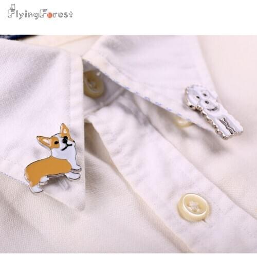 Brooch Pins Brooches-for-Women Husky Charm Pet Dogs Pendant Badge Decorated Pins Cute Brooches Handbags Men And Women Gift