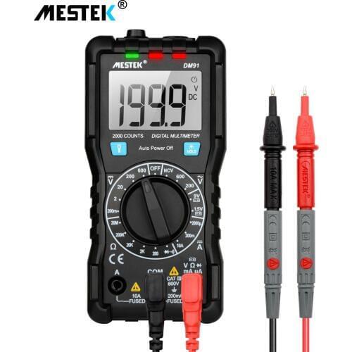 Auto-range LCD Digital Multimeter DC/AC Voltage DC Current Meter Resistance Tester Voltmeter Ammeter