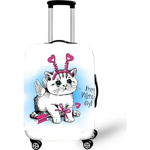 Elastic Luggage Protective Cover Case For Suitcase Protective Cover Trolley Cases Covers 3D Travel Accessories Cat Pattern 11200