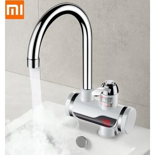 Xioami Electric Hot Water Faucet Kitchen Bathroom Instant Heating Water Heater 3 Seconds Speed Hot Digital Display Water Faucet