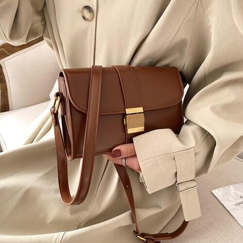 European Fashion Simple Womens Designer Handbag New Quality PU Leather Women Tote bag Small Shoulder Crossbody Bags