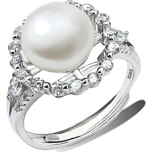 GNJ0623 100% Real 925 Sterling Silver Fashion Jewelry Classic Pearls Sexy Rings Top Quality Ring Women Jewelry & Accessories