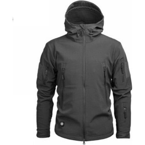Shark Soft Shell Military Tactical Jacket Men US Army Clothing Winter Big Size Men Camouflage Jacket Waterproof Warm Windbreake