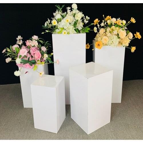 Square 5Pcs Dessert Table Iron Skirting Wedding Props Scene Layout Dessert Display Stand Wedding Birthday Party Decoration