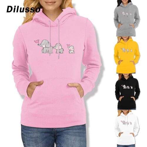 2020 Hot Sell Women Fashion Solid Color Sweatshirts Printing Drawstring Hood Long Sleeves Sweatshirts Tops Winter Sweatshirts