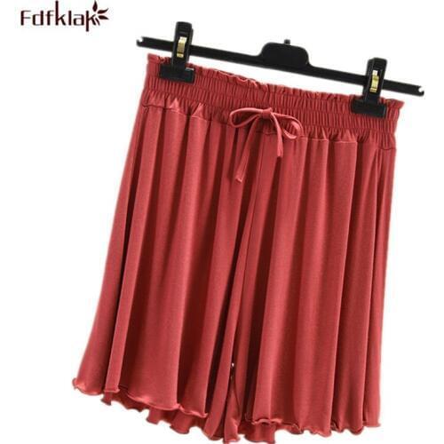 Modal female summer home pant shorts three-point pants loose casual thin large size nightwear pant cotton women pajama pants