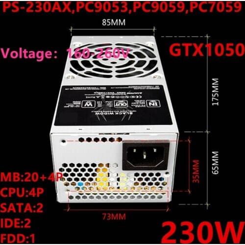 New PSU For 1Stplayer TFX 535S 537 545 546 560 580 620 260 230S S5R6 5R3 5R1 525 505S Power Supply PS-230AX PC9053 PC9059 PC7059