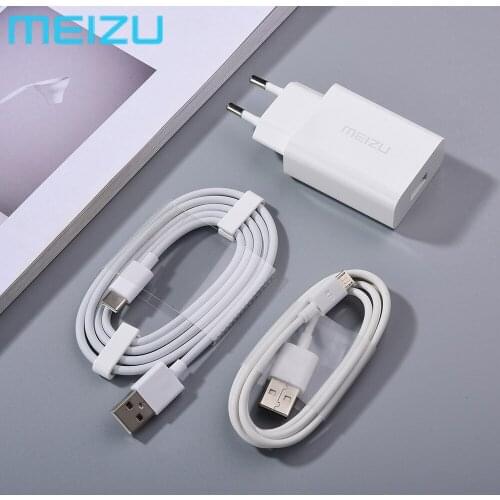 Original Quick Charger 12V 2A Fast Charging Wall Travel Power Adapter Micro/Type C Cable For Meizu 18 17 Pro 16Xs 16th mx4 E3