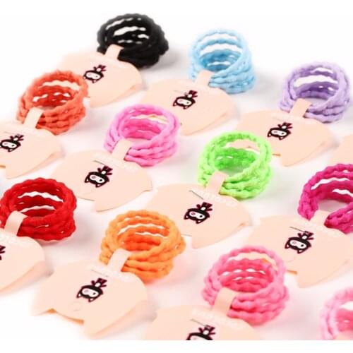 6pcs/lot Women Girl Elastic Hair Rubber Rope Scrunchie Ponytail Holder Bands hairband Headwear