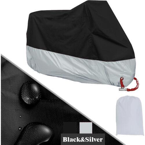 XXXL Silver Motorcycle Cover For BMW R1150GS Adventure R1200GS Adventure R1200RT / Honda Shadow Spirit Aero VLX VT750 VT1100 600