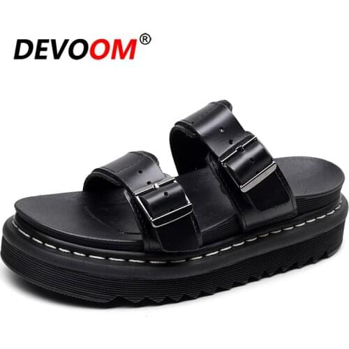 2020 Fashion Slippers Women Summer Beach Rome Sandals Platform Ladies Shoes Casual Black Sneaker Slippers Non-slip Slides Women