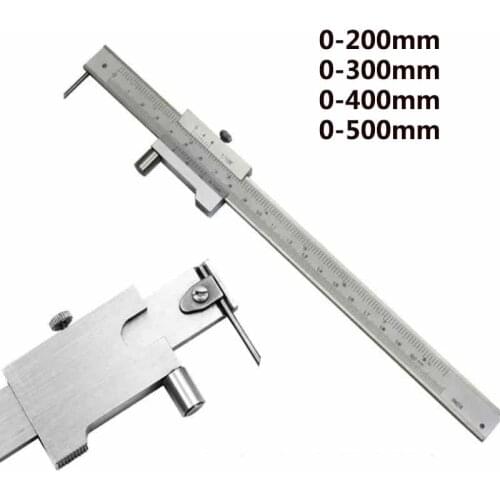 0-200mm 0-300mm 0-400mm 0-500mm Stainless Steel Parallel Marking Vernier Caliper With Carbide Scriber Marking Gauge Tool