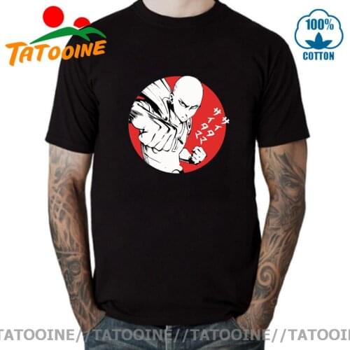 Tatooine Japanese Kanji Hero Saitama Sensei T-shirt Anime One Punch Man shirt Oppai Funny T-shirt Fashion Cartoon Cosplay Tshirt