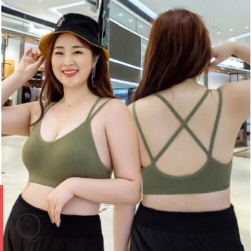 Plus Size Top Women Sports Bra Underwear XL Breathable Gym Fitness Athletic Running Yoga Bh Sport Bra Top for body 70-100kgs