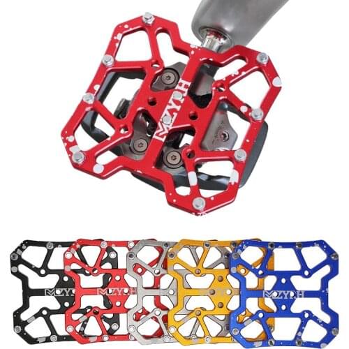 1 Pair Aluminum Alloy Bicycle Clipless Pedal SPD KEO Bicycle Clipless Pedal Platform Adapters Durable MTB Road Bike Accessories