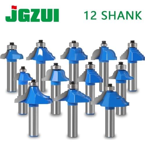 1pcs 12mm shank Corner Round Over Router Bit with BearingMilling Cutter for Wood Woodwork Tungsten Carbide