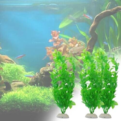 1Pcs 15Cm Simulation Artificial Plants Aquarium Decor Water Weeds Ornament Plant Fish Tank Aquarium Grass Aquatics Decoration