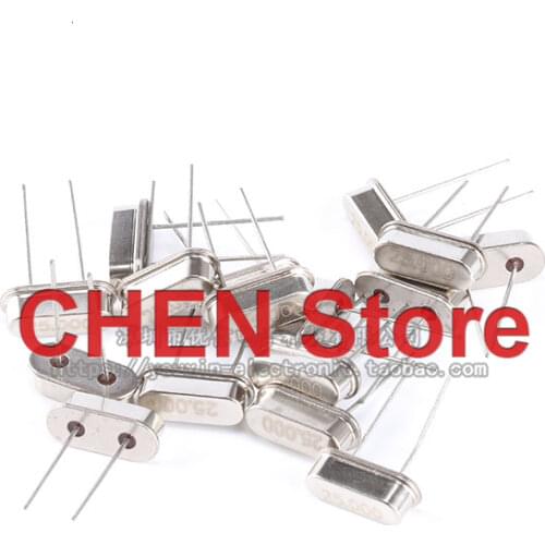 10pcs crystal passive crystal type 25MHz 49S 25M