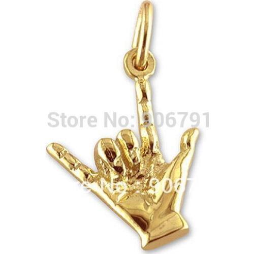 10pcs a lot dactylology I love you charms