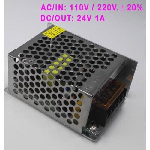 110V / 220V +/- 20% AC to DC 12V / 24V 1A adjustable power switching supply AC DC adaptor