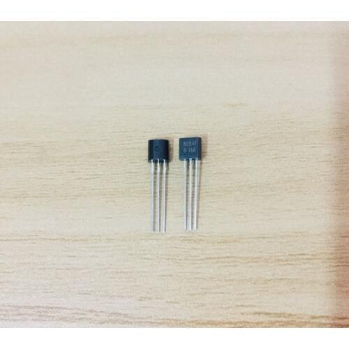200PCS BC547B BC547 100MA 45V TO-92 transistor in-line triode transistor NPN BC547