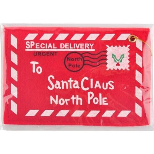 5pcs Christmas Envelope Greeting Cards Candy Decoration Xmas Navidad Natal Gifts Tree Ornaments Decorations For Friends Children