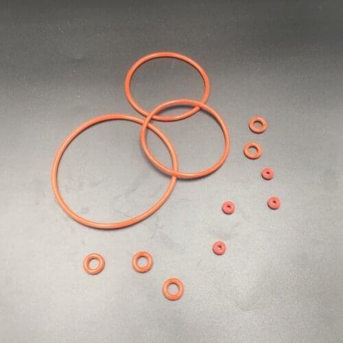 75mm 77.5mm 80mm 82.5mm 85mm 87.5mm Inner Diameter ID 2.65mm Thickness Red White VMQ Silicone Rubber Seal Washer O Ring Gasket