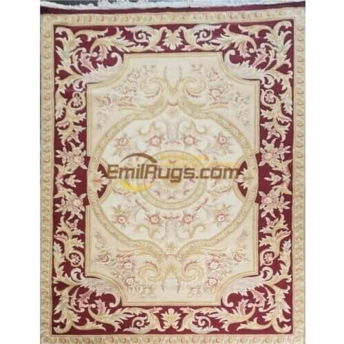 Baroque soft dress Renaissance villa classical Obson handmade carpet antique France