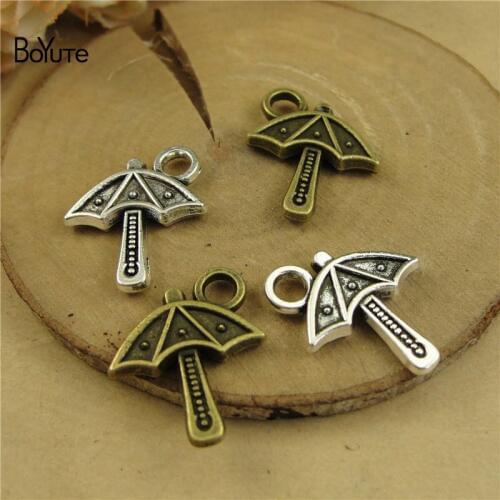 BoYuTe (100 Pieces/Lot) Metal Alloy 17*16MM Umbrella Charms Pendant for Jewelry Making