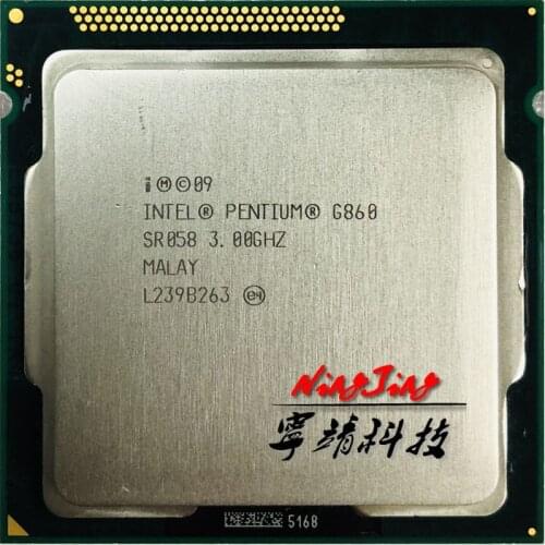 Intel Pentium G860 3.0 GHz Dual-Core CPU Processor 3M 65W LGA 1155