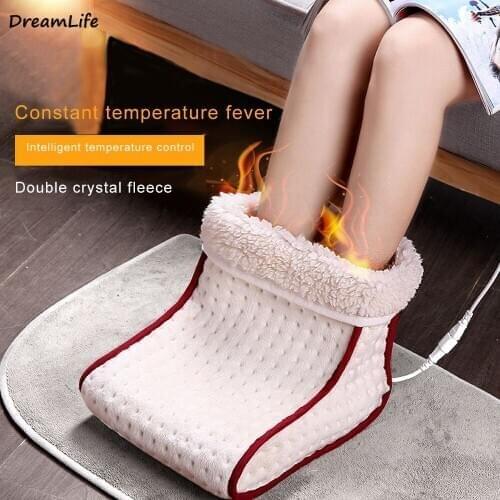 24W Plug Type Electric Warm Foot Warmer Heated Washable Heats Remote Control Foot Care Pad Cushion Thermal Feet Warmer Hot Sale