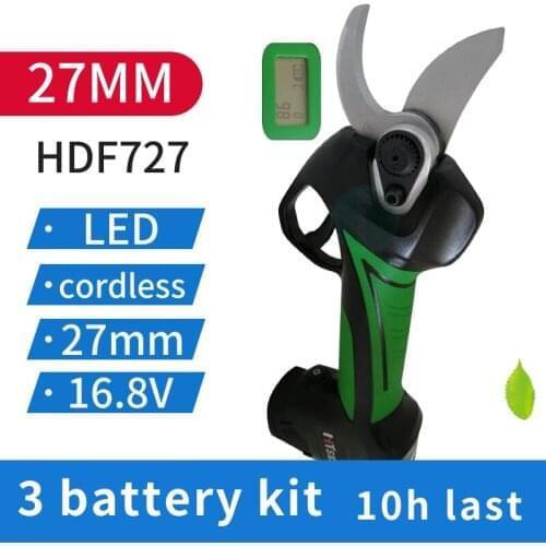 Hiseed Electric Pruning Scissors Garden Cordless Fruit Tree Pruning Scissors High-power Lithium Electric Scissors