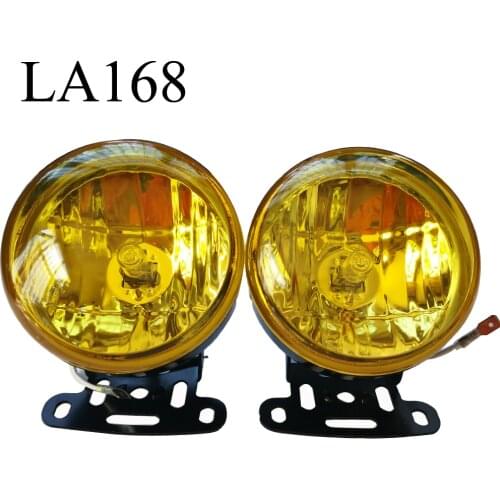 2PCS Car Styling 12V 55W Car Fog Light Working Light Lamp Round Car Side Lights Reversing Light Symphony Yellow Car Accessaries