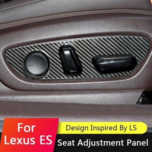 TAJIAN Car Door Seat Adjustment Buttons Panel Stickers Cover Trim Stainless Steel Interior Accessories For Lexus ES200 260 18-20