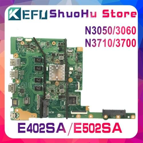 KEFU E402S Motherboard FOR ASUS E402SA E502SA Motherboard Original 100% Test CPU N3050 N3060 N3710 2G/4G