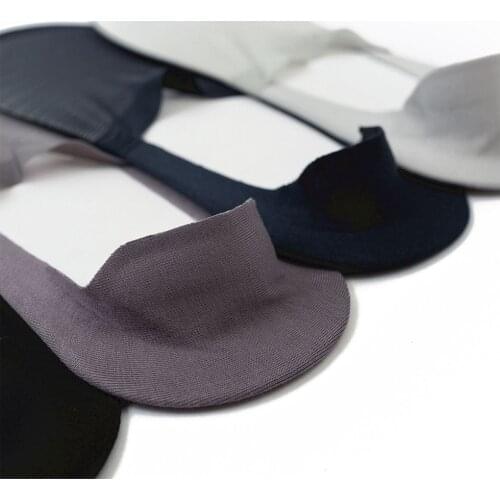 Fashion All-match Non-slip Hollow Mesh Thin Section Invisible Socks Asakuchi Socks Men