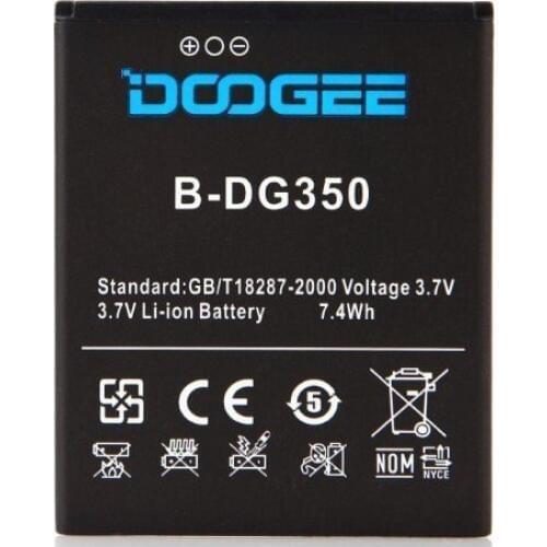 New Arrival Backup 2200mAh Battery For Doogee DG350 Smart Mobile Phone + + Tracking Number