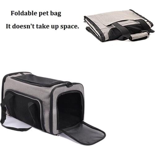 Portable Breathable Foldable Large Capacity Car Cat Bag Pet Carrier Bag Pet Travel Carrying Backpack