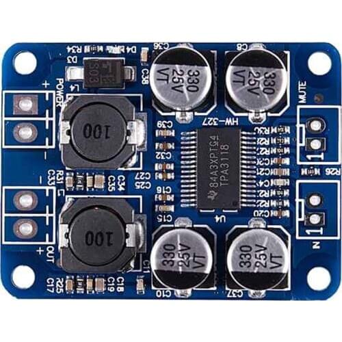 10Pcs TPA3118 PBTL Mono Digital Amplifier Board 1X60W 12V 24V POWER AMP