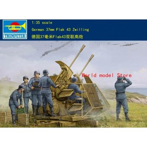 Details about Trumpeter 1/35 02347 German 37mm Flak 43 Zwilling model kit