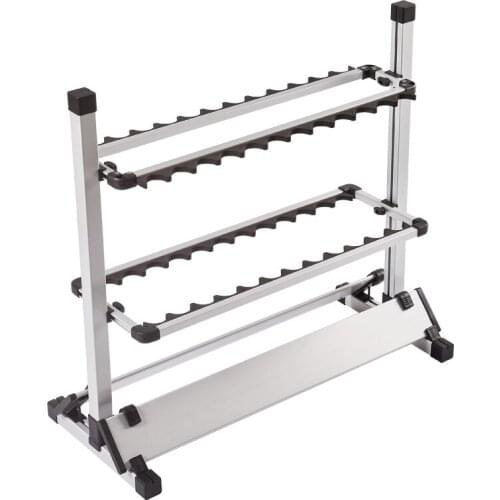 Aluminum Alloy Fishing Rod Display Rack Holder Stand Organizer Bracket 12pcs Fishing Rod Pole Holder Stand Rack