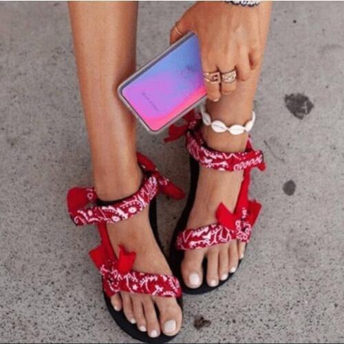 Siddons Summer New Women Sandals Ligweight Non-slip Graffiti Designers Shoes Woman Casual Flats Sandal Open Toe Sandalias Mujer