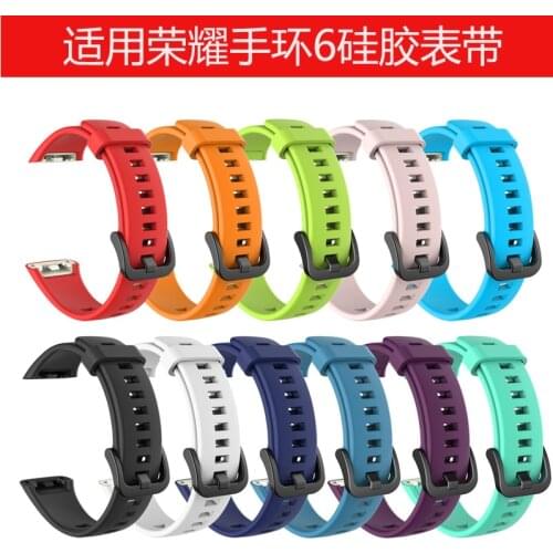 Hot Silicone Sport Band For Huawei Honor Band 6 Strap Smart Wristband Bracelet Replacement Watch belt For Honor Band6