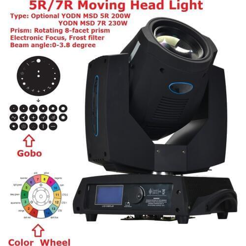 Clay Paky Lighting 5R 200W/7R 230W Yodn Lamp Bulb Moving Head Beam Light DMX DJ Disco Party Wedding Stage Effect Lights