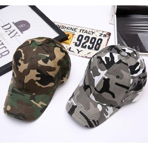 New Camouflage Military Cap Unisex tactical Hat Bone Shape Hat Truck Driver Army air Force Flat Top Hat Outdoor Sunshade Hat