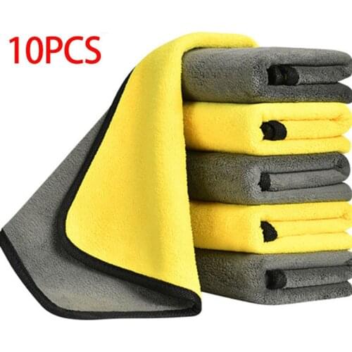 10PCS/5PCS/3PCS Thick Microfiber Cleaning Cloths Strong Absorption Non-Abrasive Microfiber Towels for Home Cleaning Rags for Car