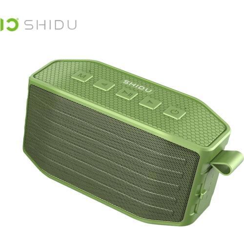 SHIDU Waterproof IPX4 Wireless Portable Bluetooth Speaker Outdoor Stereo Surround Hands-Free Call Subwoofer Bass Loudspeaker P2