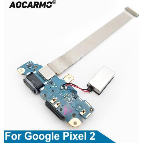 Aocarmo USB Type-C Charger Dock Charging Port Connector Flex Cable For Google Pixel 2